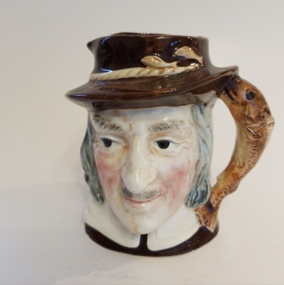 Vintage Royal Carlton Izaak Walton Jug The Angler Japan Foil Sticker